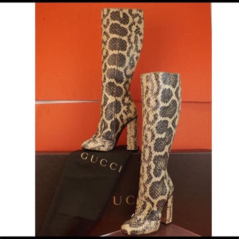 gucci snake boots cheap|Gucci snakeskin.